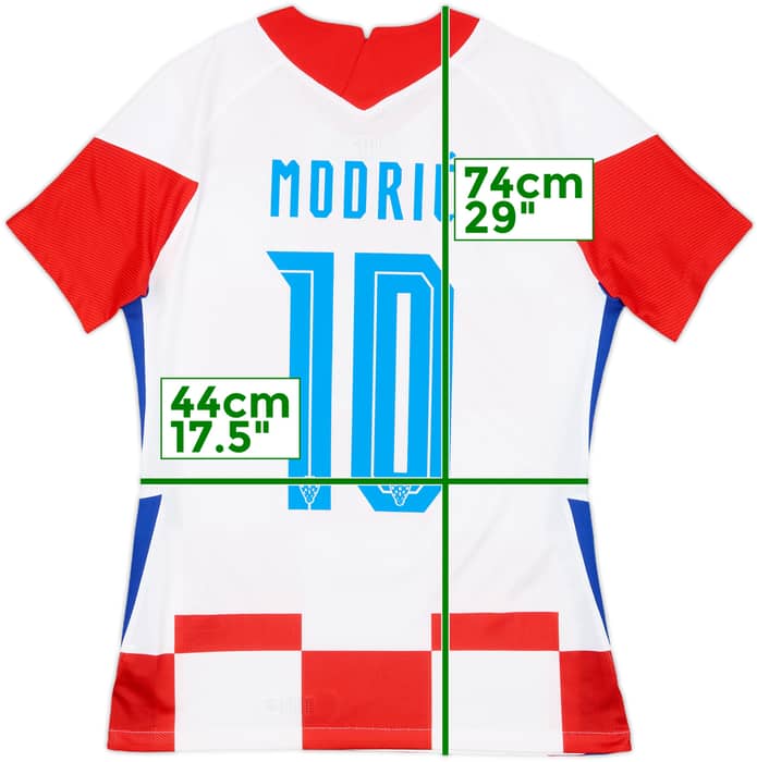 2020-21 Croatia Authentic Home Shirt Modric #10 - 10/10 - (Women's M)