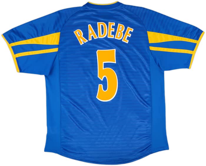 2001-03 Leeds United Away Shirt Radebe #5 - 9/10 - (L)