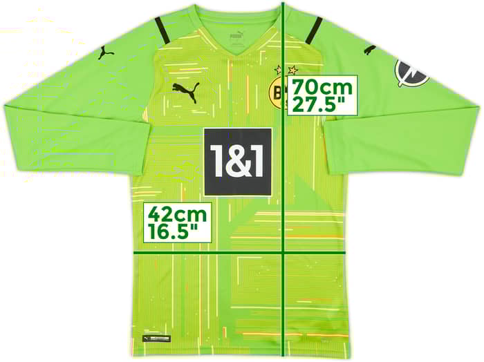 2021-22 Borussia Dortmund GK Shirt - 9/10 - (S)