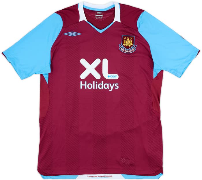 2008-09 West Ham Home Shirt Noble #16 - 8/10 - (L)