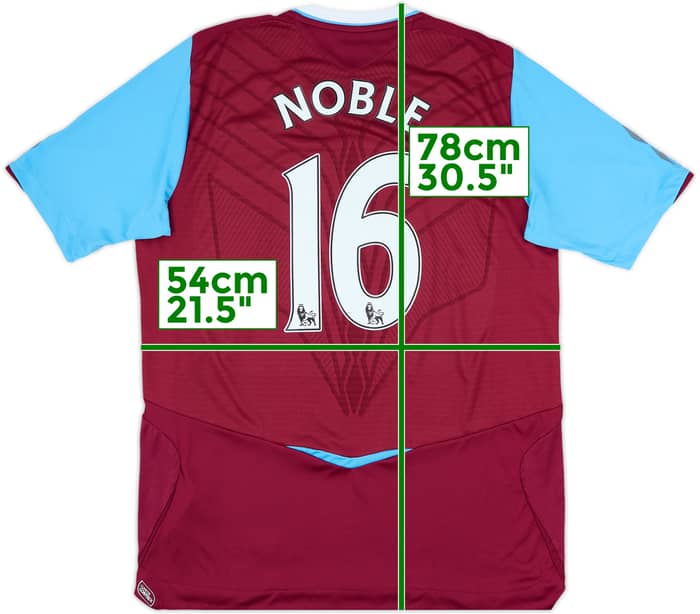 2008-09 West Ham Home Shirt Noble #16 - 8/10 - (L)