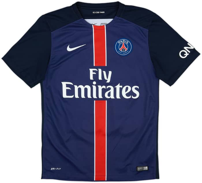 2015-16 Paris Saint-Germain Home Shirt Ibrahimovic #10 - 8/10 - (S)