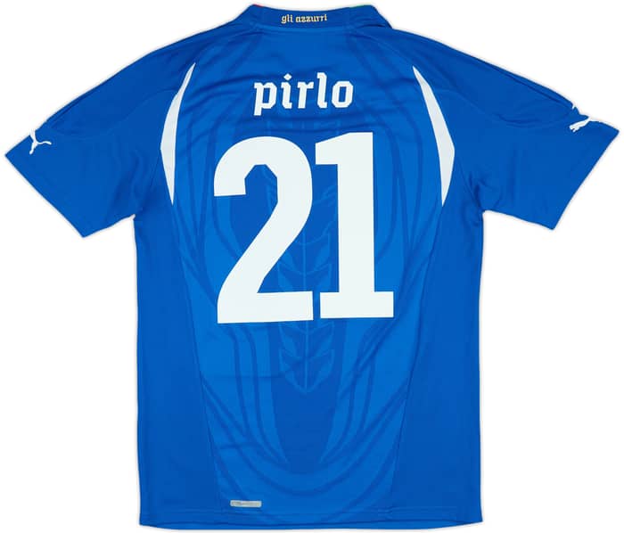 2010-12 Italy Home Shirt Pirlo #21 - 9/10 - (M)