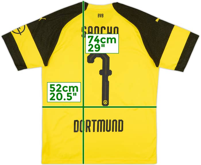 2018-19 Borussia Dortmund Home Shirt Sancho #7 - 7/10 - (L)