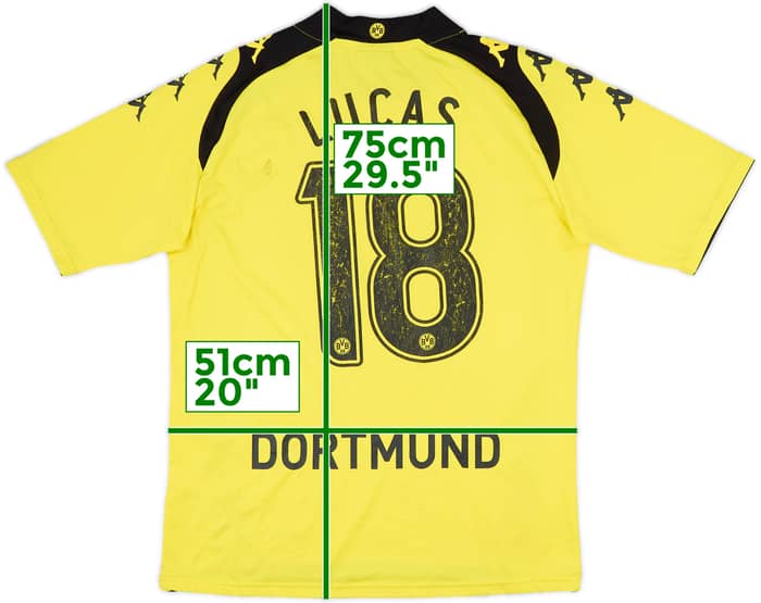 2009-10 Borussia Dortmund Home Shirt Lucas #18 - 5/10 - (L)