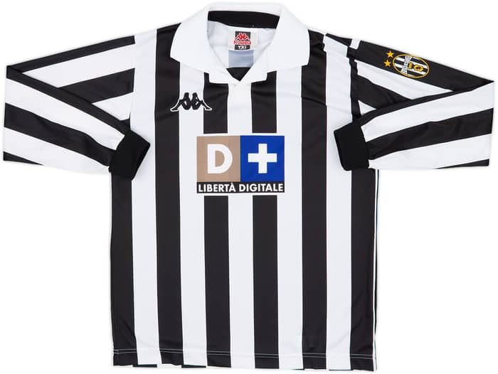 1998-99 Juventus Home L/S Shirt #4 - 4/10 - (XL.Boys)