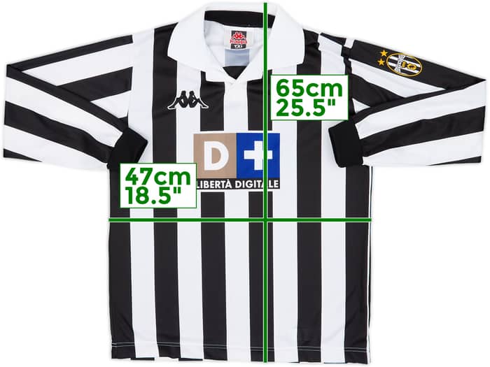 1998-99 Juventus Home L/S Shirt #4 - 4/10 - (XL.Boys)