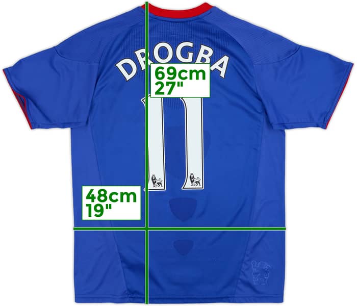 2010-11 Chelsea Home Shirt Drogba #11 - 8/10 - (L.Boys)