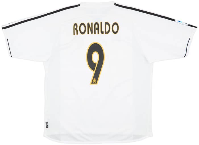 2003-04 Real Madrid Home Shirt Ronaldo #9 - 7/10 - (L)