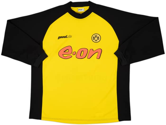 2001-02 Borussia Dortmund Home L/S Shirt Koller #8 - 7/10 - (XL)