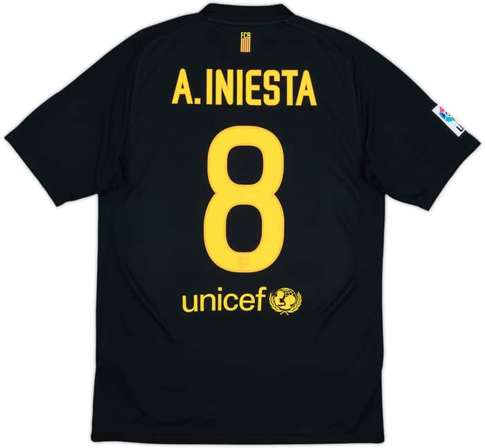 2011-12 Barcelona Away Shirt A.Iniesta #8 - 10/10 - (M)