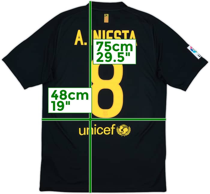 2011-12 Barcelona Away Shirt A.Iniesta #8 - 10/10 - (M)