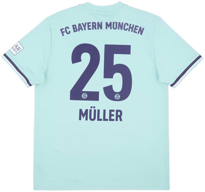 2018-19 Bayern Munich Away Shirt Muller #25 - 10/10 - (L)