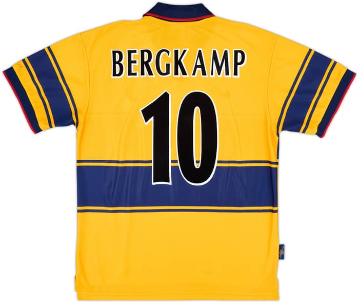 1997-99 Arsenal Away Shirt Bergkamp #10 - 8/10 - (L)