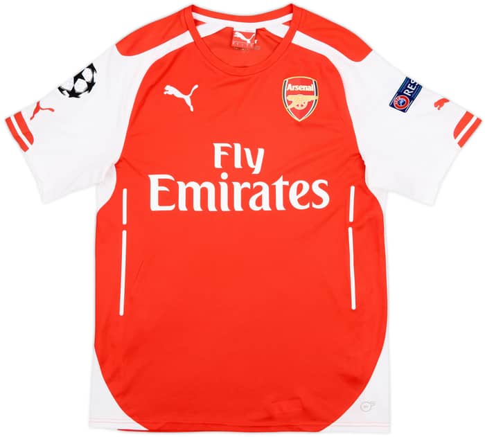 2014-15 Arsenal Home Shirt Arteta #8 - 9/10 - (S)