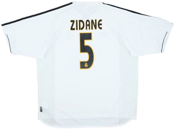 2003-04 Real Madrid Home Shirt Zidane #5 - 9/10 - (XL)