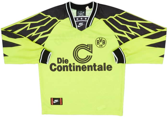 1994-95 Borussia Dortmund Home L/S Shirt - 9/10 - (S)