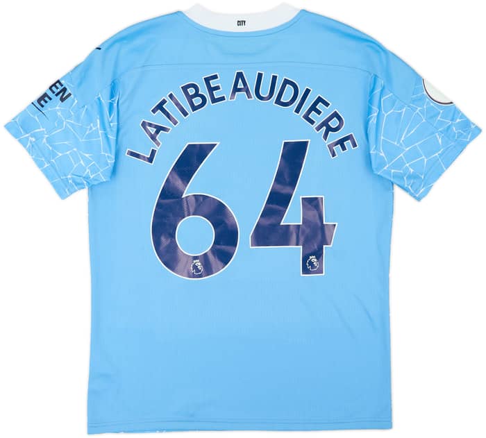 2020-21 Manchester City Home Shirt Latibeaudiere #64 (M)
