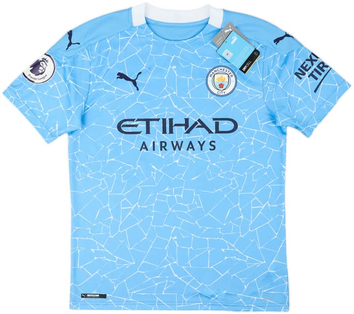 2020-21 Manchester City Home Shirt Latibeaudiere #64 (M)