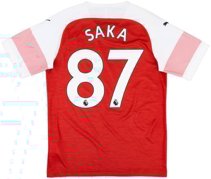 2018-19 Arsenal Home Shirt Saka #87 - 10/10 - (S)