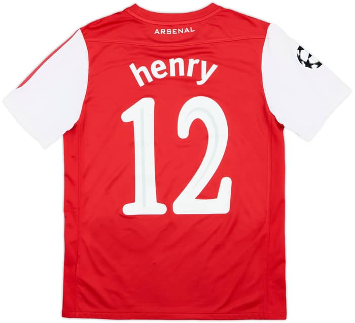 2011-12 Arsenal Home Shirt Henry #12 - 8/10 - (XL.Boys)