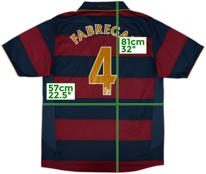 2007-08 Arsenal Third Shirt Fabregas #4 - 9/10 - (L)