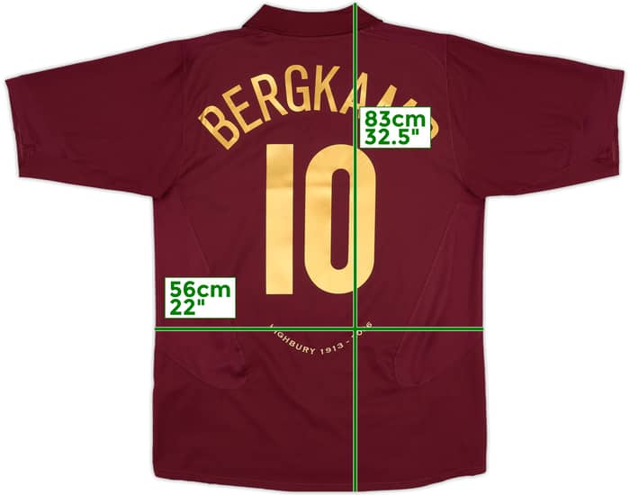 2005-06 Arsenal Home Shirt Bergkamp #10 - 9/10 - (L)