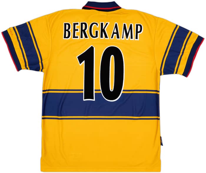 1997-99 Arsenal Away Shirt Bergkamp #10 - 8/10 - (L)