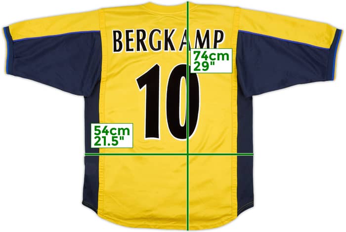 1999-01 Arsenal Away Shirt Bergkamp #10 - 6/10 - (L)