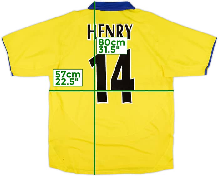 2003-05 Arsenal Away Shirt Henry #14 - 6/10 - (L)