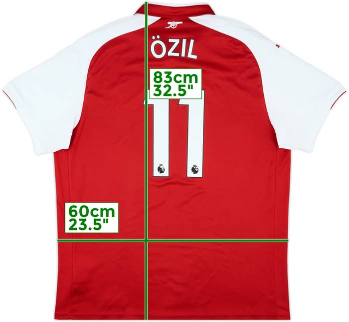 2017-18 Arsenal Home Shirt Ozil #11 - 10/10 - (XXL)