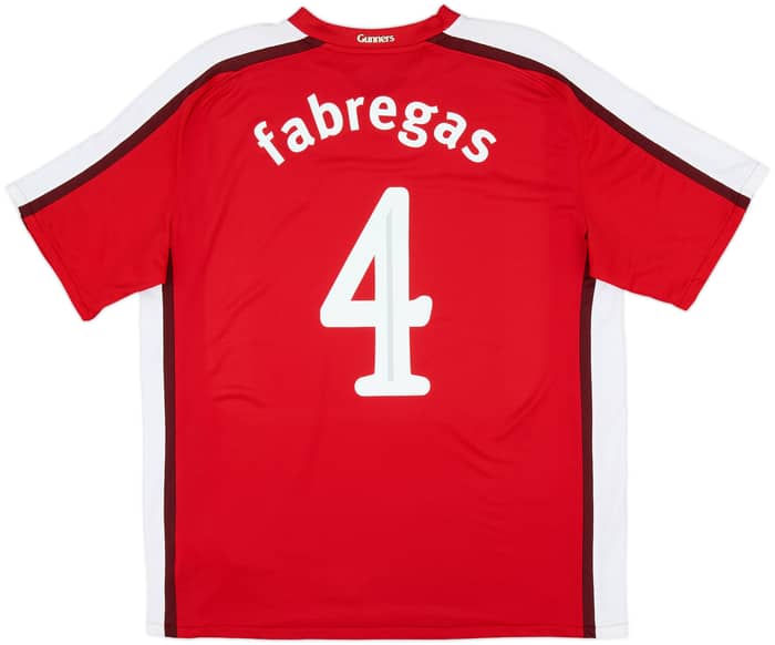 2008-10 Arsenal Home Shirt Fabregas #4 - 9/10 - (L)