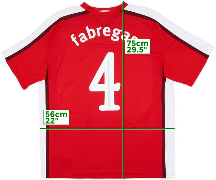 2008-10 Arsenal Home Shirt Fabregas #4 - 9/10 - (L)