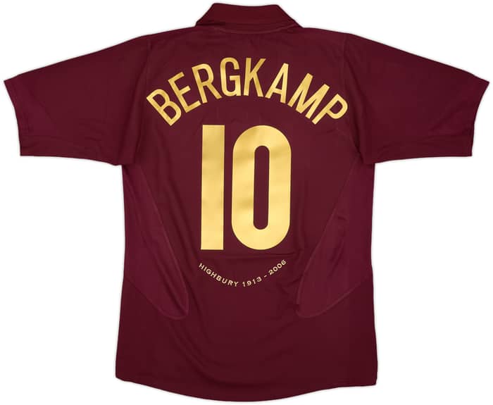 2005-06 Arsenal Home Shirt Bergkamp #10 - 8/10 - (M)