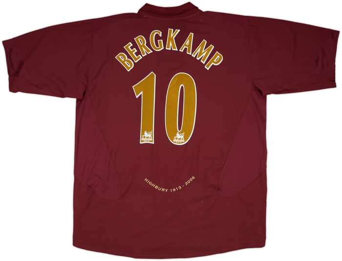 2005-06 Arsenal Home Shirt Bergkamp #10 - 8/10 - (3XL)