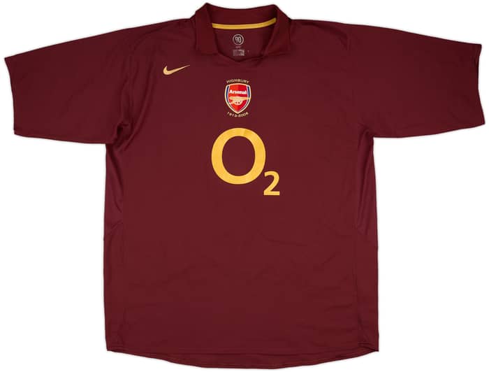 2005-06 Arsenal Home Shirt Bergkamp #10 - 8/10 - (3XL)