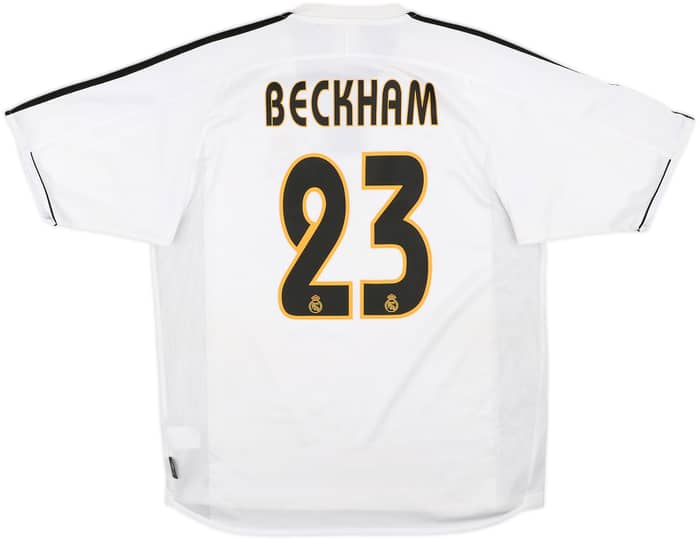 2003-04 Real Madrid Home Shirt Beckham #23 - 8/10 - (M)