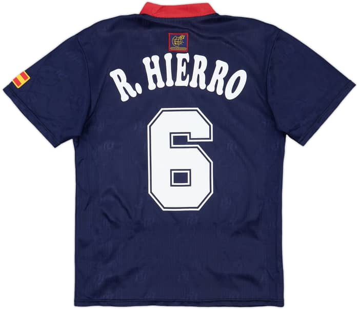1996-98 Spain Away Shirt R.Hierro #6 - 8/10 - (M)
