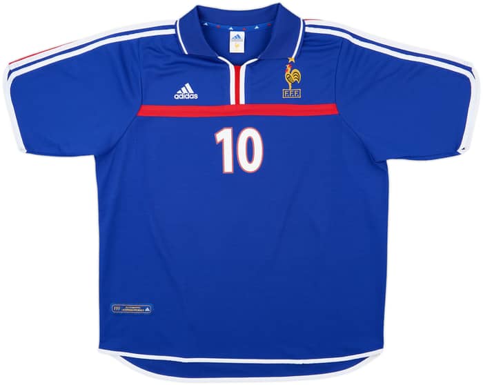 2000-02 France Home Shirt Zidane #10 - 10/10 - (XL)
