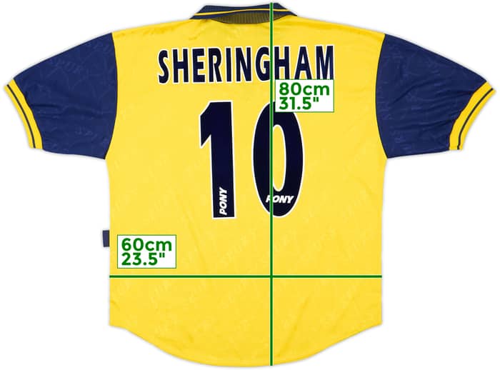 1995-97 Tottenham Third Shirt Sheringham #10 - 10/10 - (L)