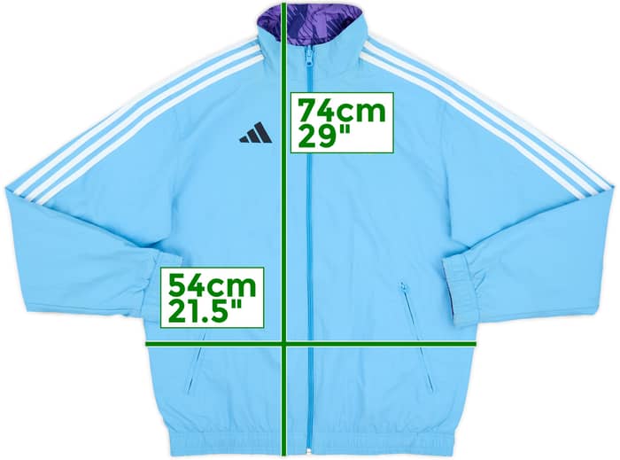 2022-23 Argentina adidas Reversible Anthem Jacket - 7/10 - (M)