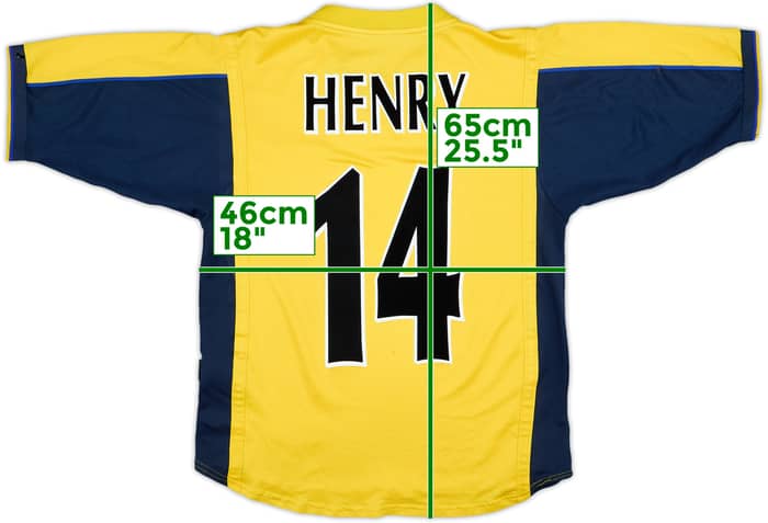 1999-01 Arsenal Away Shirt Henry #14 - 6/10 - (S)