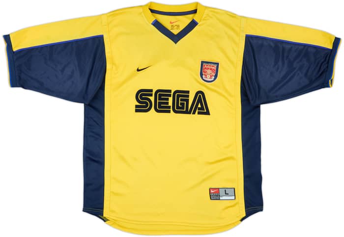 1999-01 Arsenal Away Shirt Bergkamp #10 - 8/10 - (L)