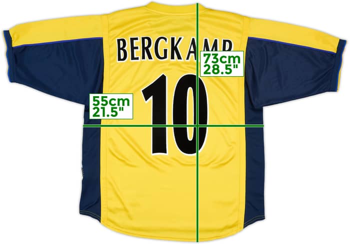 1999-01 Arsenal Away Shirt Bergkamp #10 - 8/10 - (L)