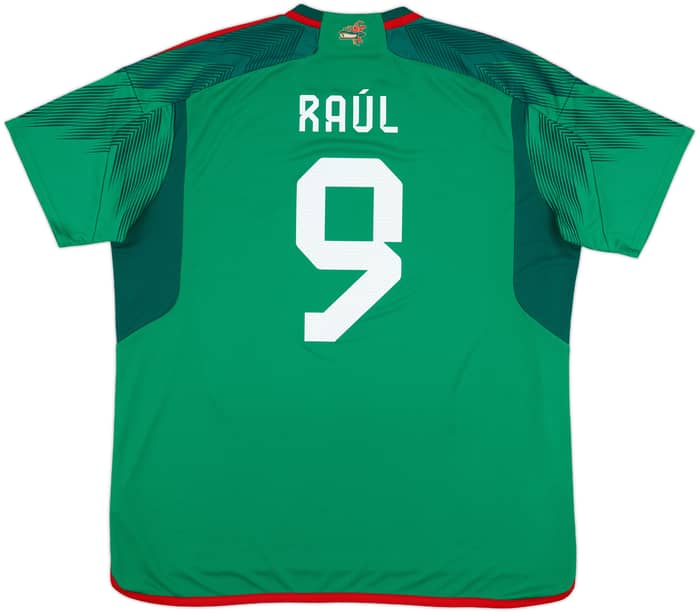 2022 Mexico Home Shirt Raul #9 - 9/10 - (XXL)