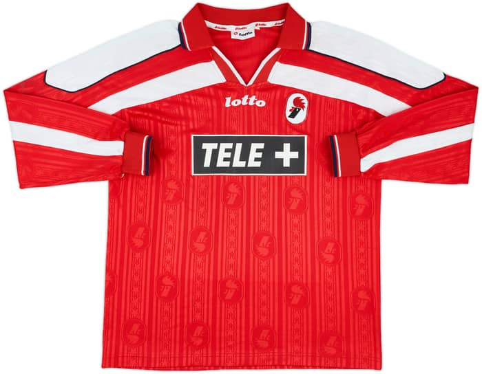 1998-99 Bari Match Issue Home L/S Shirt #15