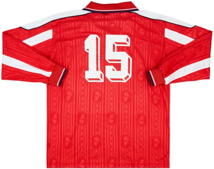 1998-99 Bari Match Issue Home L/S Shirt #15