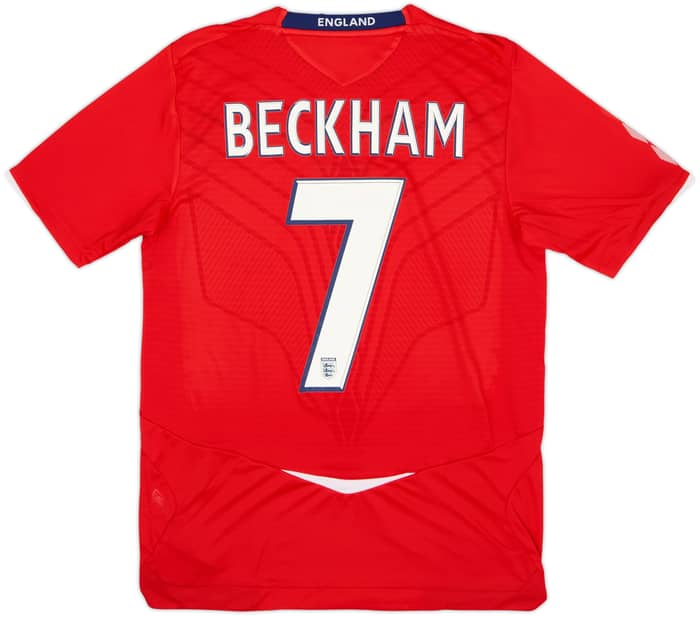 2008-10 England Away Shirt Beckham #7 (S)