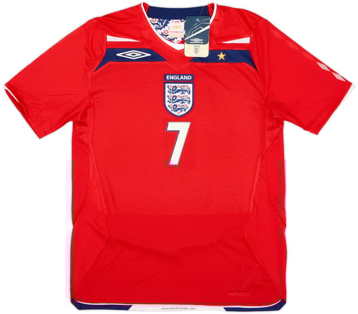 2008-10 England Away Shirt Beckham #7 (S)