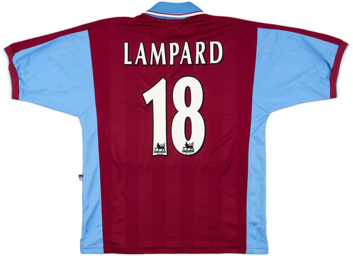 1997-98 West Ham Home Shirt Lampard #18 - 9/10 - (L)